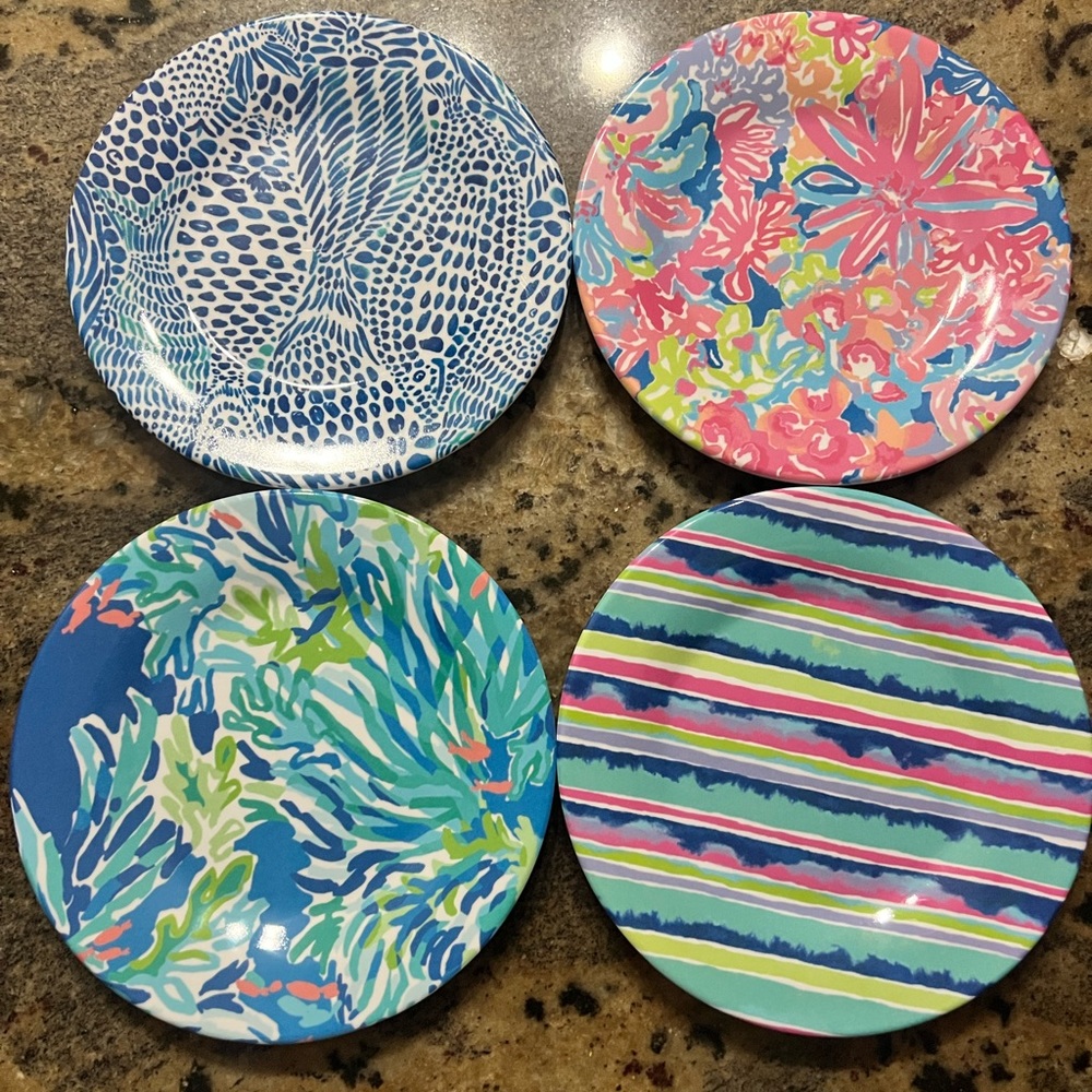 Lily Pulitzer Appetizer or Dessert Plates